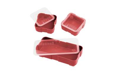MPIMAG1389-RED_1 Magpul DAKA Grid Bins 2×2/2×4 Red Polymer