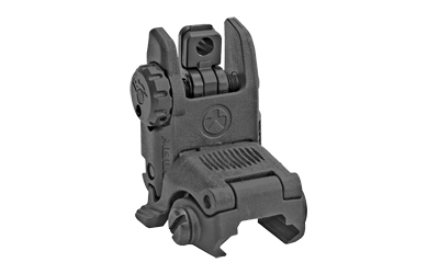 MPIMAG248BLK_1 Magpul MBUS Rear Sight Gen 2 – Black Folding AR-15 Sight