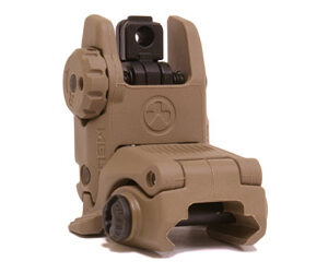 Magpul MBUS Rear Sight FDE — Folding for AR-15