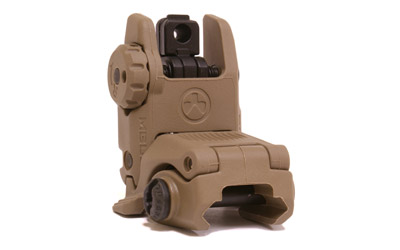 MPIMAG248FDE_1 Magpul MBUS Rear Sight FDE — Folding for AR-15