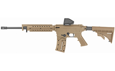 MS37240_1 Mossberg 715T Flat Top .22 LR Rifle — FDE, Holographic Dot