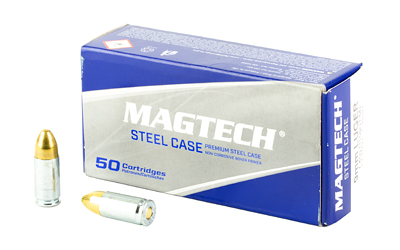 MT9AS_1 Magtech 9mm Luger 115gr FMJ Steel Case 50rd