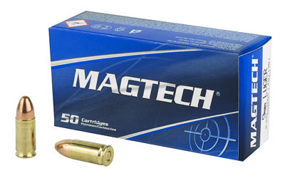 MT9B_1 Magtech 9mm Luger 124gr FMJ 50rd Box
