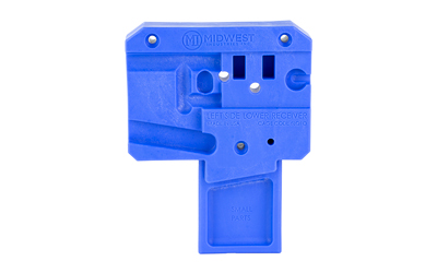 MWMI-LRB_1 Midwest Industries AR-15 Lower Receiver Block, Blue Polymer