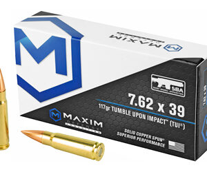 Maxim Defense MAXIM 7.62×39 117gr TUI SBA – 20rd Box