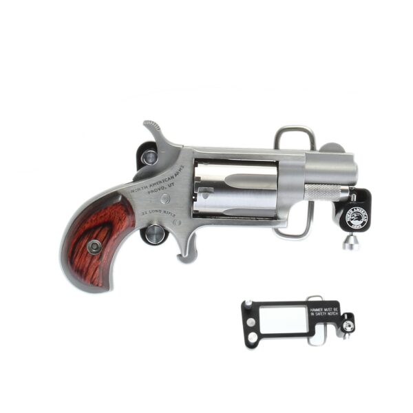 NAA22LRBBS NAA Mini Revolver .22 WMR Stainless w/ Skeleton Buckle