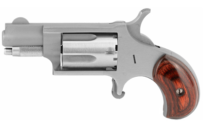 NAA22LR_1 NAA 22LR Mini Revolver .22 LR 5rd Stainless Wood