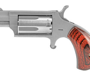 NAA Mini-Revolver .22 WMR 1-1/8 in Stainless Rosewood 5rd