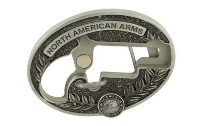 NAA BBO-L Long Rifle Oval Engraved Belt Buckle, 1 1/8″ Fit