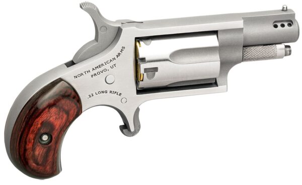 NONAA22LRP North American Arms Mini-Rev .22 LR 1 1/8″ Stainless Ported