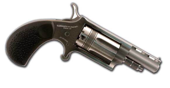 NAA Wasp 22 WMR/.22 LR 1-5/8″ Stainless 5-Rd