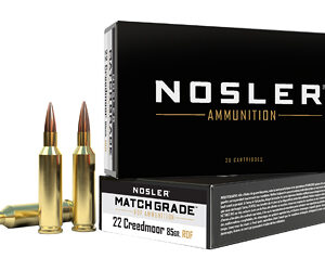 Nosler Match Grade 22 Creedmoor 85gr RDF HPBT – 20rd