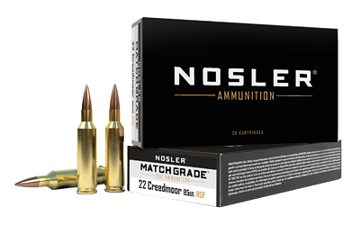 Nosler Match Grade 22 Creedmoor 85gr RDF HPBT – 20rd
