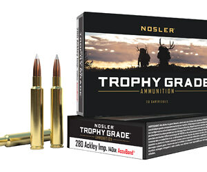 Nosler Trophy Grade .280 Ackley Improved 140 gr AccuBond