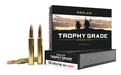 Nosler Trophy Grade .280 Ackley Improved 140 gr AccuBond