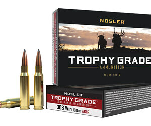 Nosler Trophy Grade Long-Range .308 Win 168 gr — 20rd