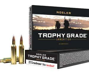 Nosler Trophy Grade .22 Creedmoor 70 gr — 20 rd