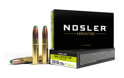 Nosler .300 AAC Blackout 220gr Ballistic Tip RN – 20rd Box