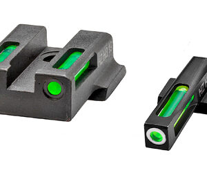 Hi-Viz LiteWave H3 Sights for S&W M&P 9EZ — Green Tritium/Fiber