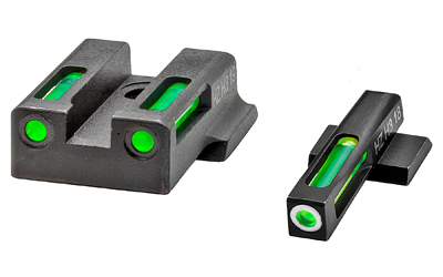 Hi-Viz LiteWave H3 Sights for S&W M&P 9EZ — Green Tritium/Fiber