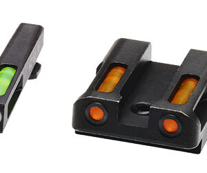 Hi-Viz LiteWave H3 Glock Sight Set — Green Tritium/Orange Rear