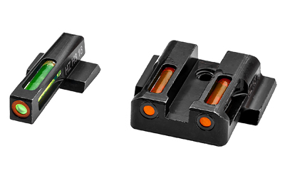 Hi-Viz LiteWave H3 Sight Set for S&W Shield – Green/Orange