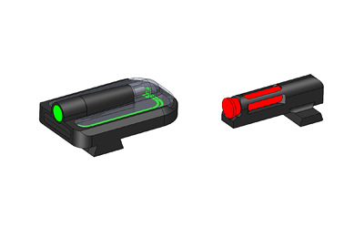 NPSFHFD21_1 HiViz FastDot H3 Tritium/Fiber-Optic Sights for Hellcat Pro