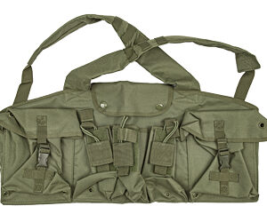 NcSTAR VISM AK Chest Rig – Green, Fits Six 30-Round Mags