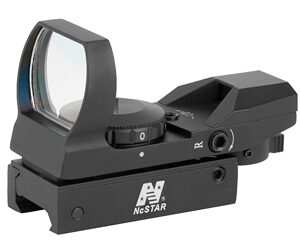 NcSTAR D4B Red Four-Reticle Reflex Sight 3 MOA 1X