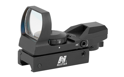 NSTARD4B_1 NcSTAR D4B Red Four-Reticle Reflex Sight 3 MOA 1X