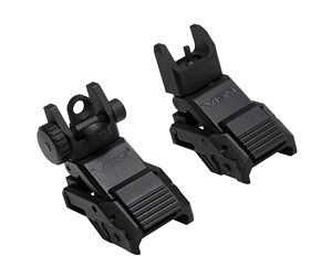 NcSTAR VISM Pro Series AR Flip-Up Front & Rear Sights, Black