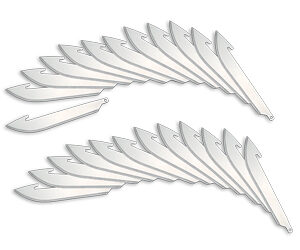 Outdoor Edge RR3524 3.5in Drop-Point Blades 24-Pack