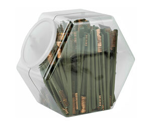 Otis Canister Pop Bronze Double-End Brushes, 150 Pack