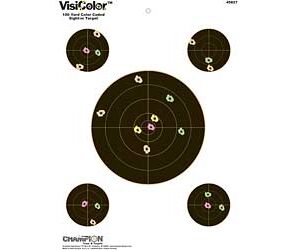 Champion VisiColor Targets 13×18 Bullseye 10-Pack