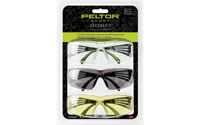 PELSF400-P3PK-6_1 PELTOR SecureFit 400 Safety Glasses 3-Pack