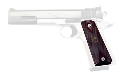 PK440_1 Pachmayr Renegade Wood Laminate 1911 Grips, Rosewood