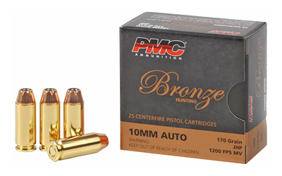 PMC10B_1 PMC Bronze 10mm Auto 170 gr JHP 25 rd