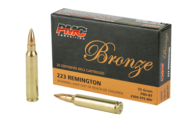 PMC Bronze .223 Rem 55gr FMJ-BT 20rd Box
