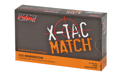 PMC X-TAC Match .223 Rem 77gr — 20 Rounds