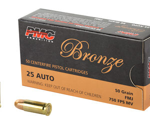 PMC Bronze .25 ACP 50gr FMJ – 50rd Box