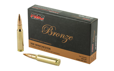 PMC Bronze .308 Win 147gr FMJ-BT — 20rd Box