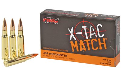 PMC X-TAC Match .308 Win 168gr OTM – 20rd Box