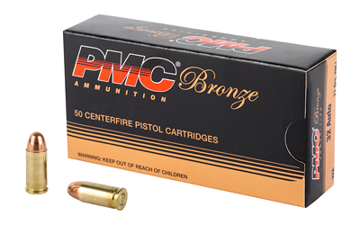 PMC Bronze .32 ACP FMJ — 50rd Box