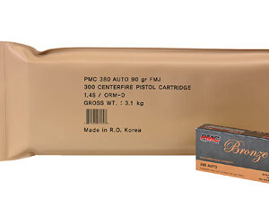PMC Bronze .380 ACP 90gr FMJ 300rd Battle Pack (6×50)