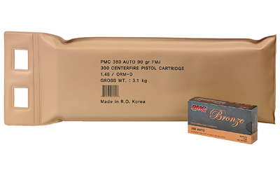 PMC380A-BP_1 PMC Bronze .380 ACP 90gr FMJ 300rd Battle Pack (6×50)