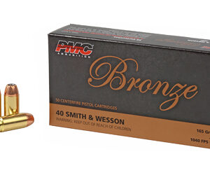 PMC Bronze .40 S&W 165gr JHP 50 rd Box