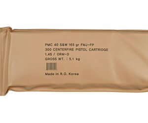 PMC Bronze Battle Pack .40 S&W 165gr FMJ-FP 300rd
