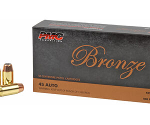 PMC Bronze .45 ACP 185 gr JHP — 50rd Box