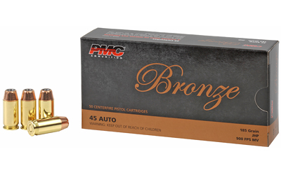 PMC45B_1 PMC Bronze .45 ACP 185 gr JHP — 50rd Box