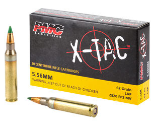 PMC X-Tac 5.56 NATO 62 gr Green Tip 20rd